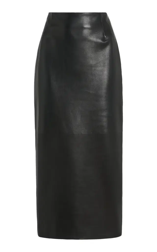 Givenchy Leather Midi Pencil Skirt