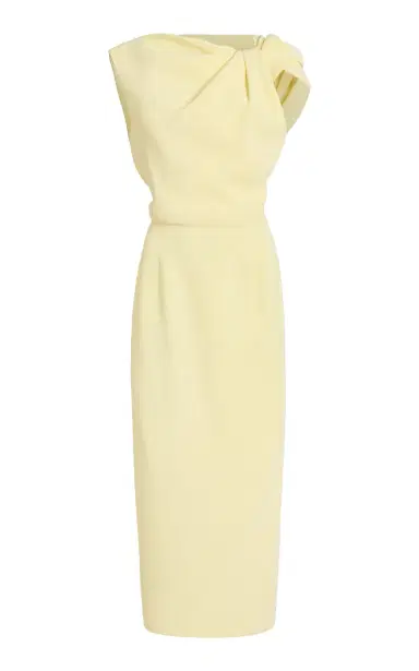 Givenchy Draped Crepe Midi Dress | Thumbnail 6