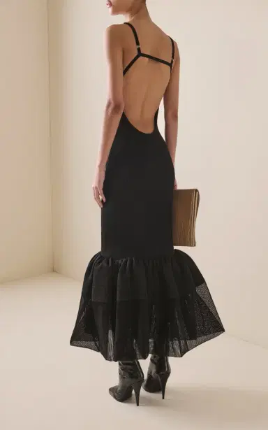 Givenchy Open-Back Knitted Maxi Dress | Thumbnail 4
