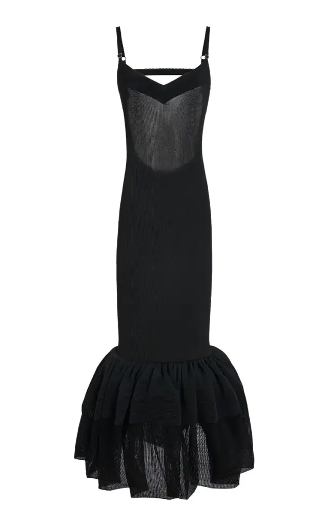 Open-Back Knitted Maxi Dress