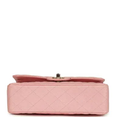 Chanel Chanel Small Classic Double Flap Bag Pink Iridescent Caviar Light Gold Hardware | Thumbnail 6 Chanel Chanel Small Classic Double Flap Bag Pink Iridescent Caviar Light Gold Hardware | Thumbnail 6
