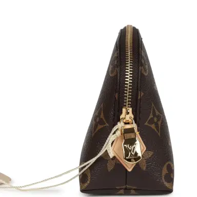 Louis Vuitton Louis Vuitton X Takashi Murakami Cherry Cosmetic Pouch Brown Monogram Gold Hardware | Thumbnail 3