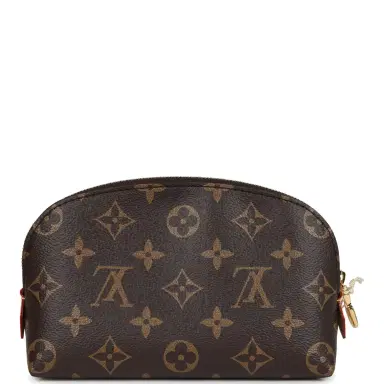 Louis Vuitton Louis Vuitton X Takashi Murakami Cherry Cosmetic Pouch Brown Monogram Gold Hardware | Thumbnail 4