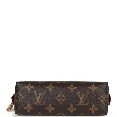 Louis Vuitton Louis Vuitton X Takashi Murakami Cherry Cosmetic Pouch Brown Monogram Gold Hardware | Thumbnail 6