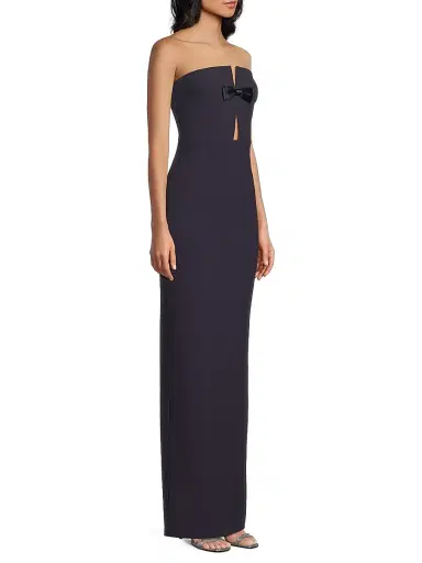 Likely Women's Fallon Strapless Bow Column Gown - Navy | Thumbnail 4 Likely Women's Fallon Strapless Bow Column Gown - Navy | Thumbnail 4