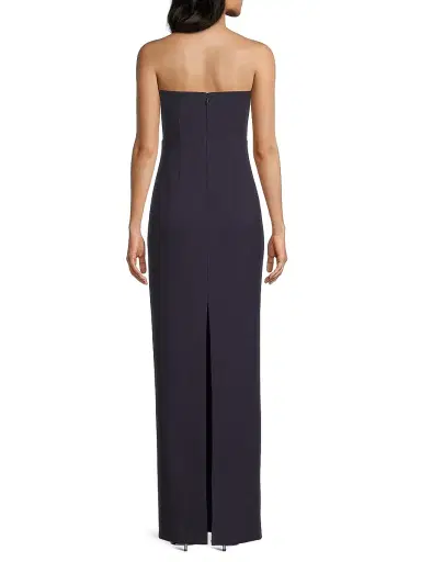 Likely Women's Fallon Strapless Bow Column Gown - Navy | Thumbnail 5 Likely Women's Fallon Strapless Bow Column Gown - Navy | Thumbnail 5