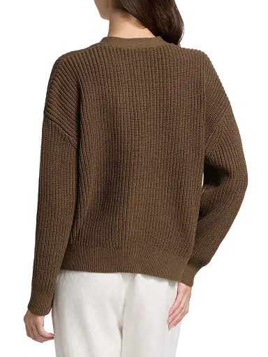 Jenni Kayne Women's Cropped Cotton Coccoon Cardigan - Olive - Size XL | Thumbnail 5