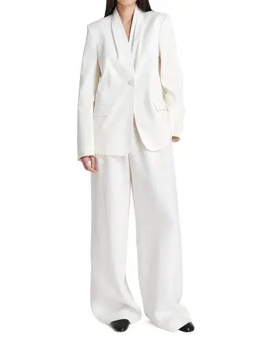 TWP Women's New Linen Single-Breasted Dinner Jacket | Thumbnail 2 TWP Women's New Linen Single-Breasted Dinner Jacket | Thumbnail 2