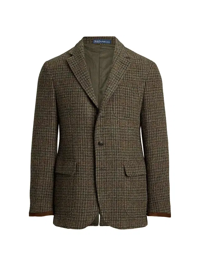 Polo Ralph Lauren Men's Polo Tailored Plaid Tweed Sport Coat - Loden Multi