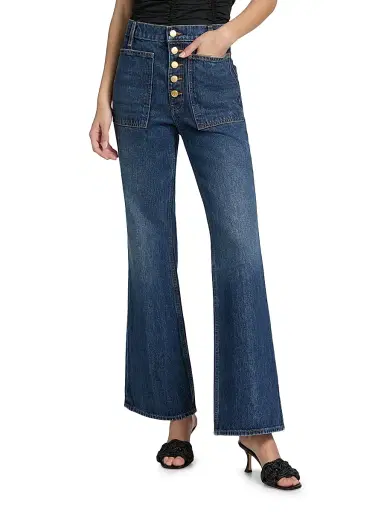 Ulla Johnson Women's The Lou High-Rise Jeans | Thumbnail 3 Ulla Johnson Women's The Lou High-Rise Jeans | Thumbnail 3
