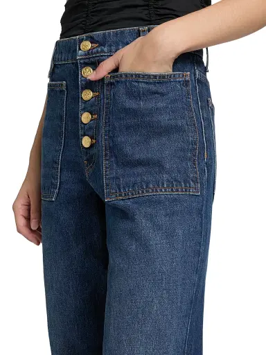 Ulla Johnson Women's The Lou High-Rise Jeans | Thumbnail 6 Ulla Johnson Women's The Lou High-Rise Jeans | Thumbnail 6