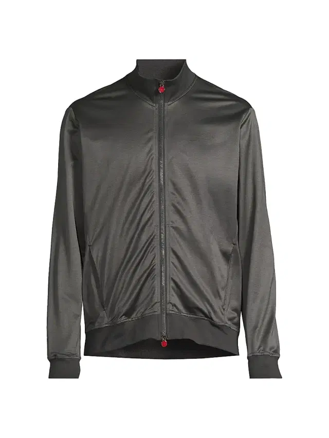 Men's Shiny Jersey Swim Jacket - Grey