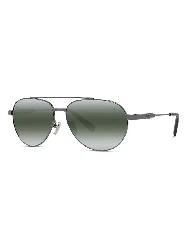 Vuarnet Men's Lifestyle Horizon 03 Pilot Sunglasses - Shiny Gumetal And Smoke Mirror