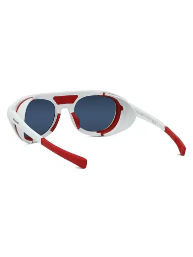 Vuarnet Men's Outdoor Ice 04 Round Sunglasses - White Blue Mirror | Thumbnail 3 Vuarnet Men's Outdoor Ice 04 Round Sunglasses - White Blue Mirror | Thumbnail 3