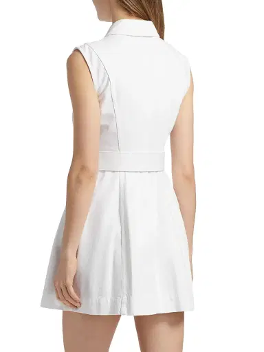 Toccin Women's Miley Cotton Button-Front Minidress - Optic | Thumbnail 5 Toccin Women's Miley Cotton Button-Front Minidress - Optic | Thumbnail 5