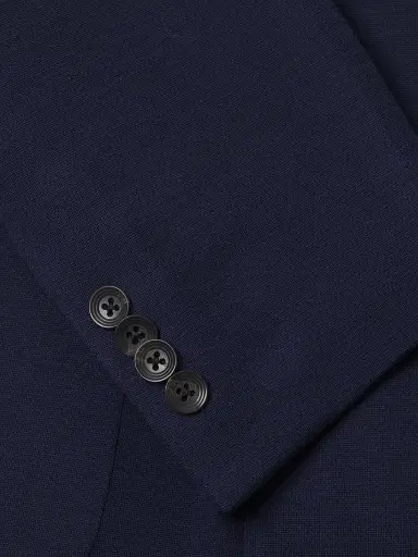 Saks Fifth Avenue Men's Double-Breasted Wool Blazer - Navy - Size 48 | Thumbnail 6