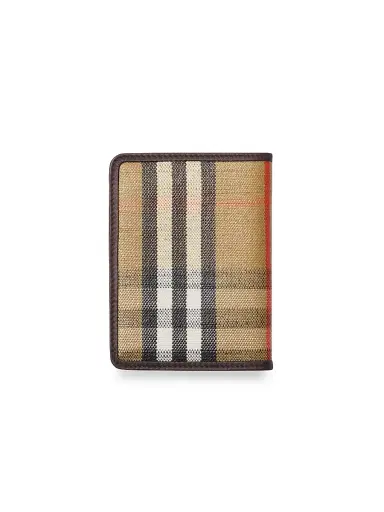 Burberry Women's Check Bifold Passport Case | Thumbnail 3 Burberry Women's Check Bifold Passport Case | Thumbnail 3