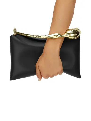 Erdem Women's Bloom Medium Leather Top Handle Bag - Black | Thumbnail 3 Erdem Women's Bloom Medium Leather Top Handle Bag - Black | Thumbnail 3