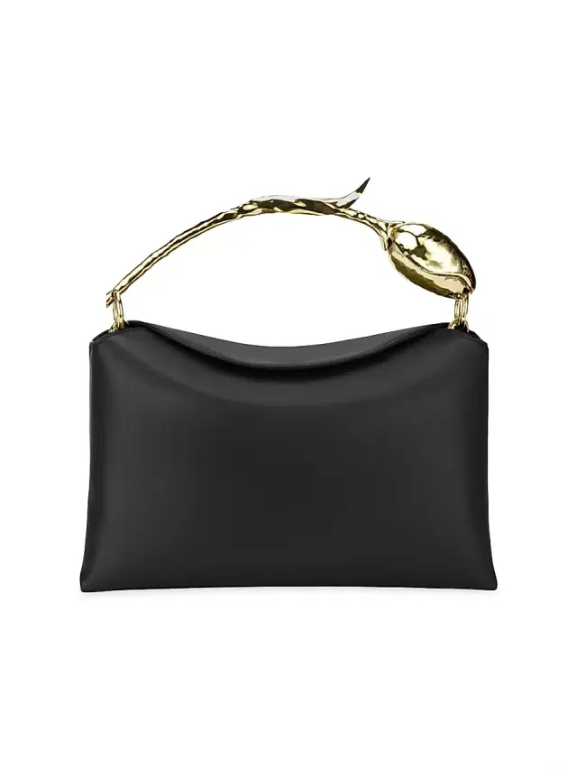 Erdem Women's Bloom  Leather Top Handle Bag - Black