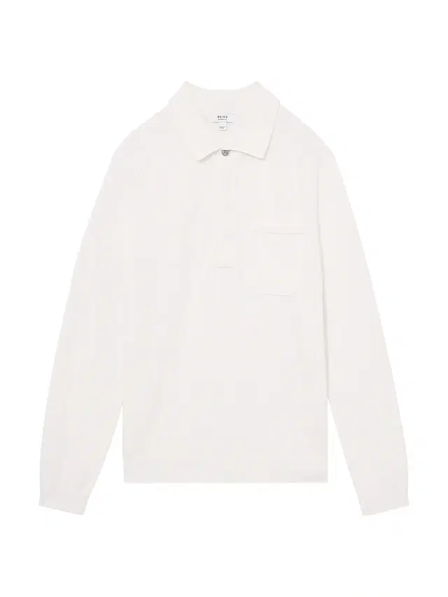 Men's Clinton Long-Sleeve Polo Shirt - White