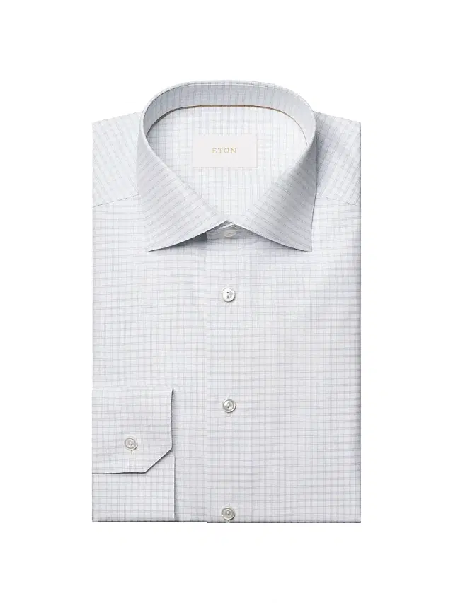 Men's Contemporary Fit Check Elevated Shirt - Purple