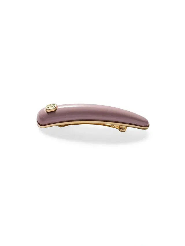 Women's Patent Leather Hair Clip - Pink