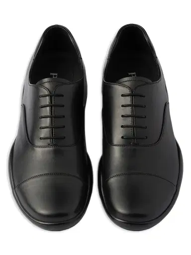 Prada Men's Toblach Laced Leather Shoes - Black - Size 13 | Thumbnail 2 Prada Men's Toblach Laced Leather Shoes - Black - Size 13 | Thumbnail 2