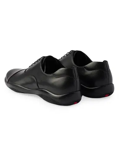 Prada Men's Toblach Laced Leather Shoes - Black - Size 13 | Thumbnail 3 Prada Men's Toblach Laced Leather Shoes - Black - Size 13 | Thumbnail 3