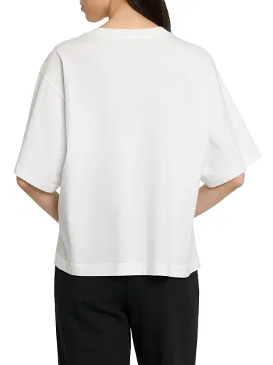 Dolce & Gabbana Women's Logo Cotton Boxy T-Shirt - White - Size Large | Thumbnail 5 Dolce & Gabbana Women's Logo Cotton Boxy T-Shirt - White - Size Large | Thumbnail 5