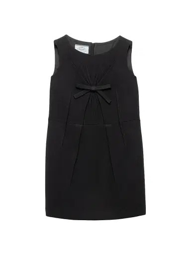 Prada Women's Natté Fabric Mini Dress - Black | Thumbnail 1