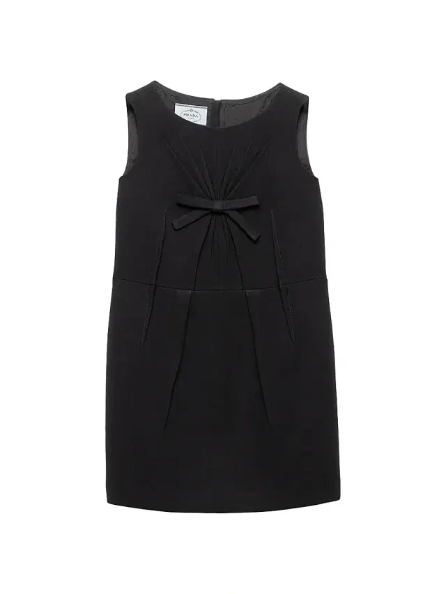 Women's Natté Fabric Mini Dress - Black