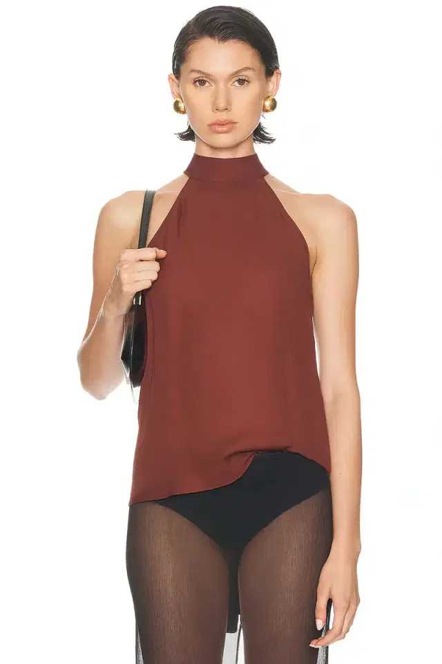 NILI LOTAN Alla Halterneck Top