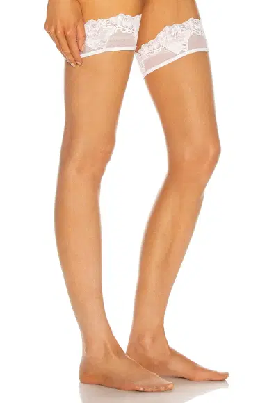 Wolford Nude 8 Lace Stay Up Tights | Thumbnail 2