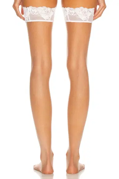 Wolford Nude 8 Lace Stay Up Tights | Thumbnail 3