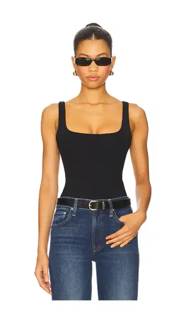 susana monaco Essential Low Back Tank Thong Back Bodysuit | Thumbnail 1 susana monaco Essential Low Back Tank Thong Back Bodysuit | Thumbnail 1