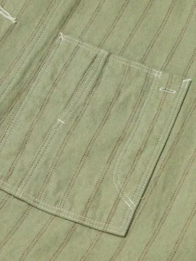 KAPITAL Gibson Striped Linen and Cotton-Blend Overshirt - Men | Thumbnail 5 KAPITAL Gibson Striped Linen and Cotton-Blend Overshirt - Men | Thumbnail 5