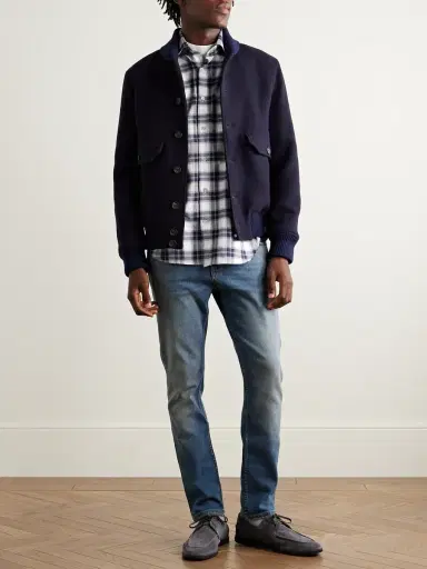 ELEVENTY Checked Cotton and Lyocell-Blend Flannel Shirt - Men | Thumbnail 2