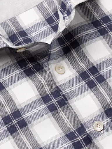 ELEVENTY Checked Cotton and Lyocell-Blend Flannel Shirt - Men | Thumbnail 5