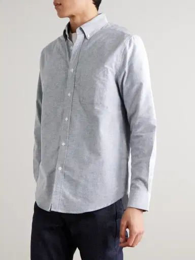 Portuguese Flannel Button-Down Collar Brushed-Cotton Oxford Shirt - Men | Thumbnail 3 Portuguese Flannel Button-Down Collar Brushed-Cotton Oxford Shirt - Men | Thumbnail 3