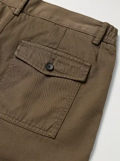 MR P. James Pleated Tapered Organic Cotton-Twill Trousers - Men | Thumbnail 5 MR P. James Pleated Tapered Organic Cotton-Twill Trousers - Men | Thumbnail 5