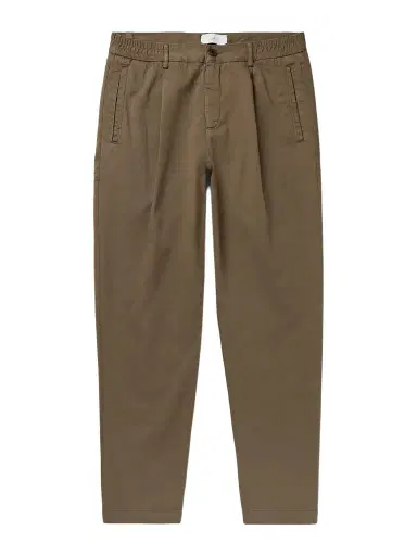 MR P. James Pleated Tapered Organic Cotton-Twill Trousers - Men | Thumbnail 1 MR P. James Pleated Tapered Organic Cotton-Twill Trousers - Men | Thumbnail 1