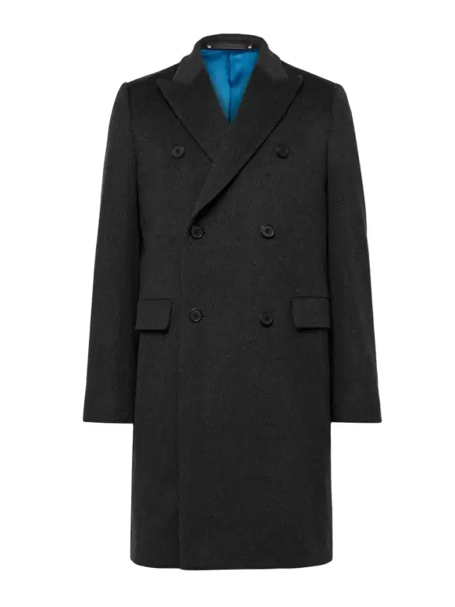 Double-Breasted Wool and Cashmere-Blend Felt Overcoat - Men