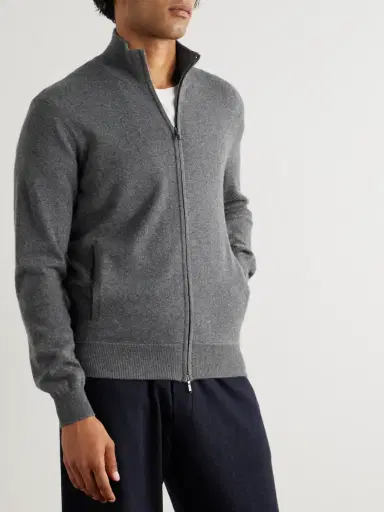 Loro Piana Cashmere Zip-Up Sweater - Men | Thumbnail 3 Loro Piana Cashmere Zip-Up Sweater - Men | Thumbnail 3