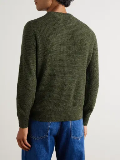 Loro Piana Varallo Honeycomb-Knit Baby Cashmere Sweater - Men | Thumbnail 4 Loro Piana Varallo Honeycomb-Knit Baby Cashmere Sweater - Men | Thumbnail 4