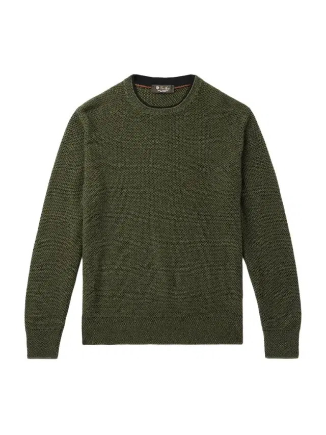 Loro Piana Varallo Honeycomb-Knit Baby Cashmere Sweater - Men