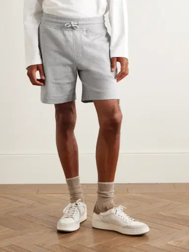 MR P. Straight-Leg Organic Cotton-Jersey Drawstring Shorts - Men | Thumbnail 3