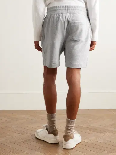 MR P. Straight-Leg Organic Cotton-Jersey Drawstring Shorts - Men | Thumbnail 4