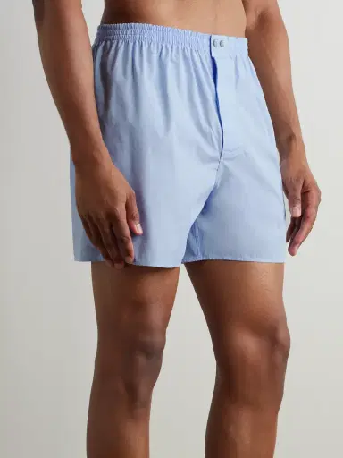 Zimmerli End-On-End Cotton Boxer Shorts - Men | Thumbnail 2 Zimmerli End-On-End Cotton Boxer Shorts - Men | Thumbnail 2