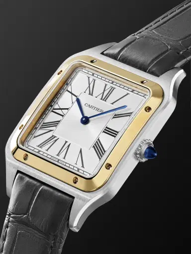 Cartier Santos-Dumont Extra-Large Hand-Wound 18-Karat Gold and Stainless Steel Watch, Ref. W2SA0034 - Men | Thumbnail 3 Cartier Santos-Dumont Extra-Large Hand-Wound 18-Karat Gold and Stainless Steel Watch, Ref. W2SA0034 - Men | Thumbnail 3