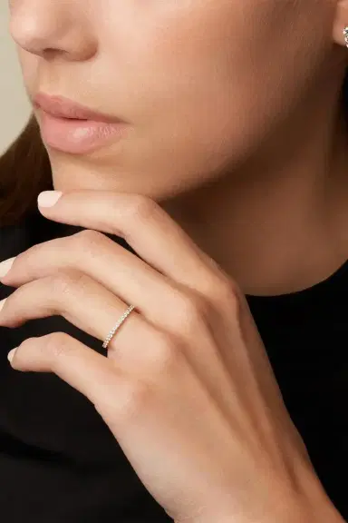 Melissa Kaye Sadie Eternity Band - White Gold - 1.5mm | Thumbnail 2
